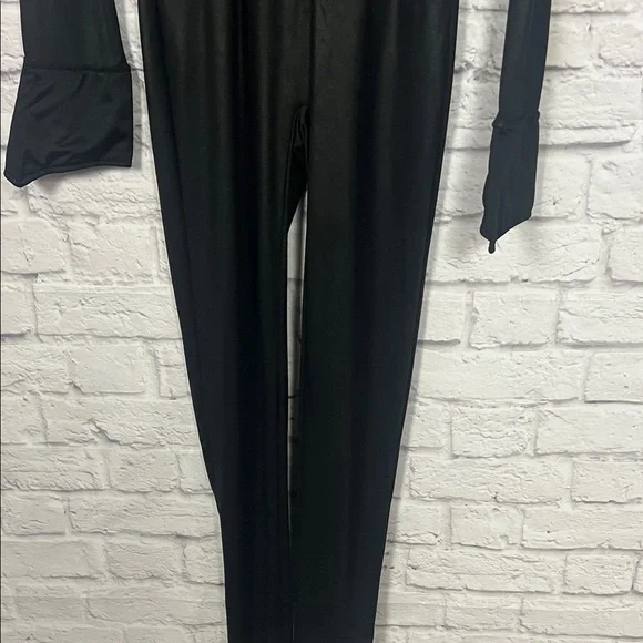 Leg Avenue Police Black Button-Up Jumpsuit - Picture 6 of 12